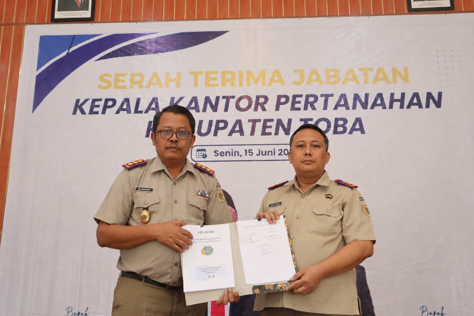 Sertijab Kepala Kantah Toba