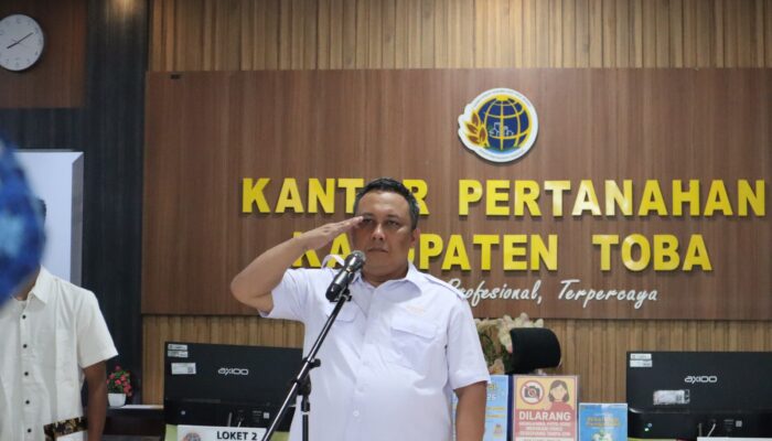Pimpin Apel Perdana, Kepala Kantah Toba Tekankan Peningkatan Kinerja dan Pelayanan Publik