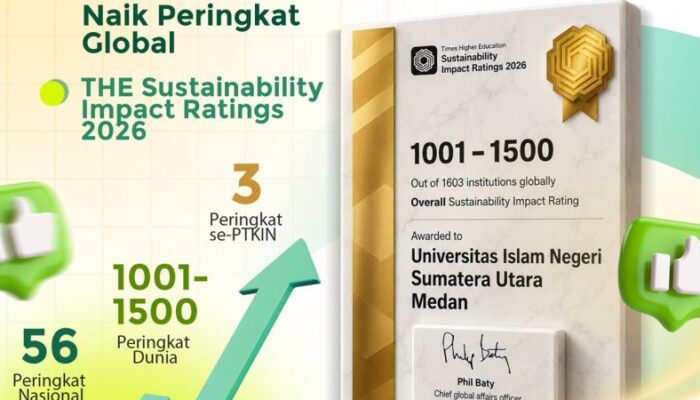 UINSU Perkuat Reputasi Internasional, Naik Ratusan Peringkat di THE Sustainability Impact Ratings