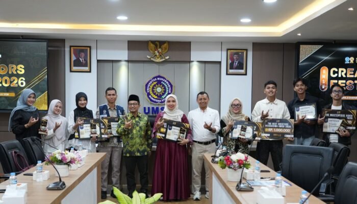 Pemenang UMSU Creators Fest 2026 Terima Penghargaan, Rektor Dorong Lahirnya Konten Berdampak