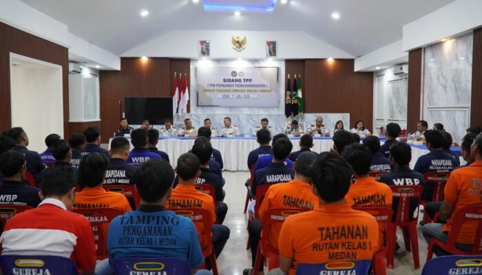 Rutan Kelas I Medan Gelar Sidang TPP, 48 Warga Binaan Diusulkan Peroleh Program Integrasi
