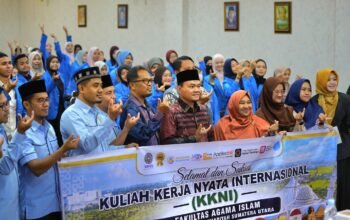 FAI UMSU Lepas 126 Mahasiswa KKNI, Siap Mengabdi di Empat Negara