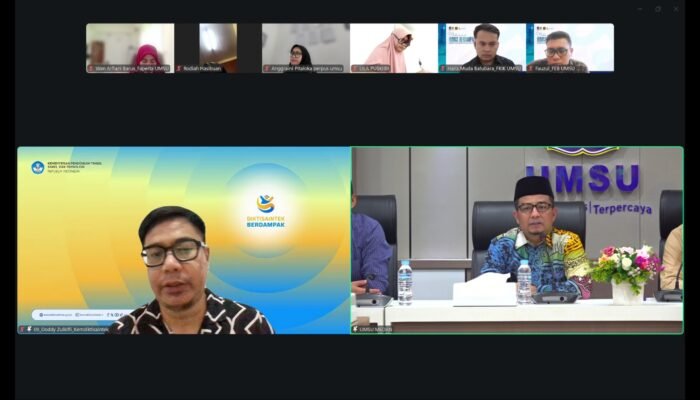 Webinar UMSU, Humas Kemdiktisaintek Dorong Kampus Perkuat Konten Inspiratif