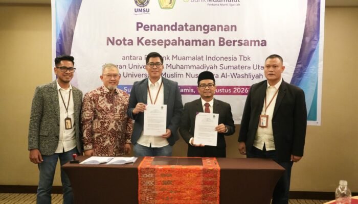 UMSU-Bank Muamalat Sepakati Kemitraan, Dorong Kampus Digital dan Pengembangan Talenta