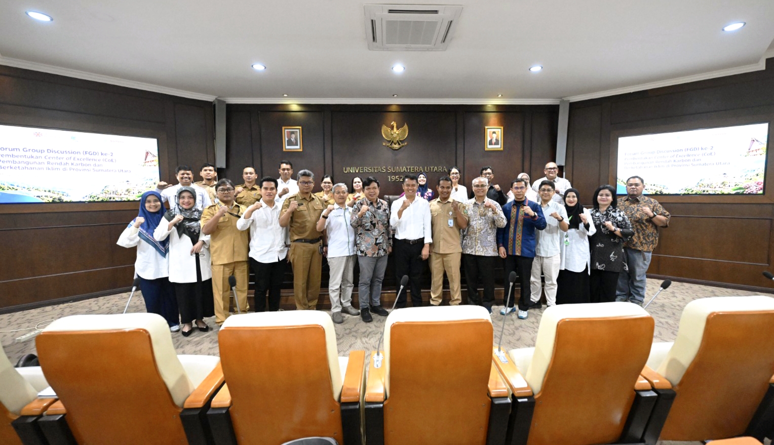 USU memperkuat komitmennya mendorong pembangunan rendah karbon dan berketahanan iklim di Sumut dengan menyiapkan pembentukan Center of Excellence Pembangunan Rendah Karbon dan Berketahanan Iklim (CoE PRKBI).
