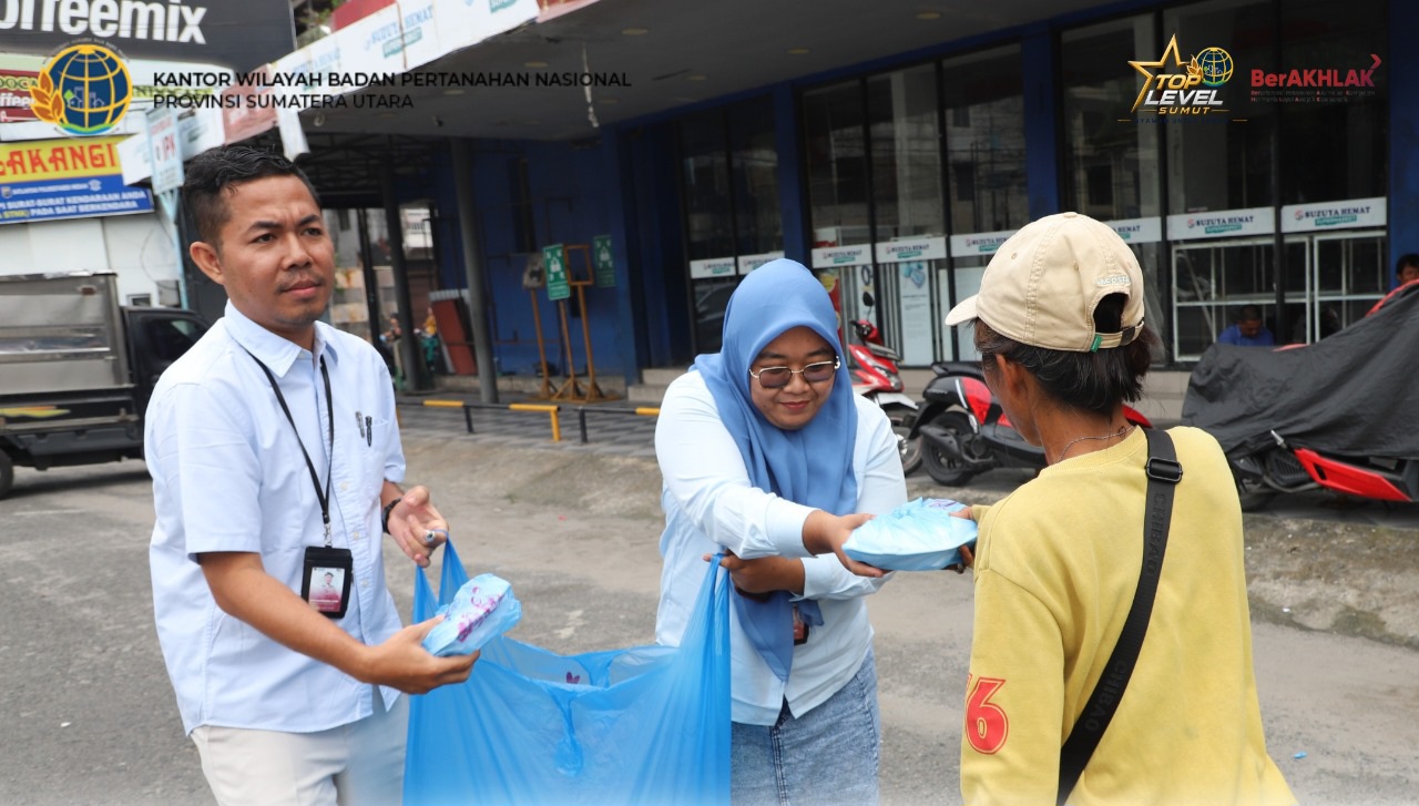 Jumat Berkah, Kanwil BPN Sumut Berbagi dan Perkuat Kepedulian kepada Masyarakat