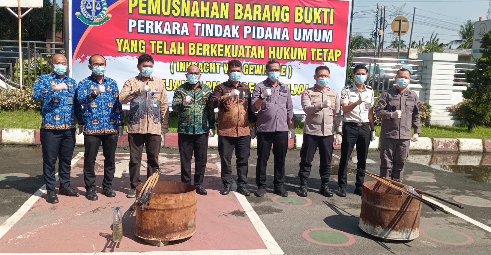Kejari Binjai Musnahkan Barang Bukti 43 Perkara Inkracht, 36 Perkara Terkait Narkotika