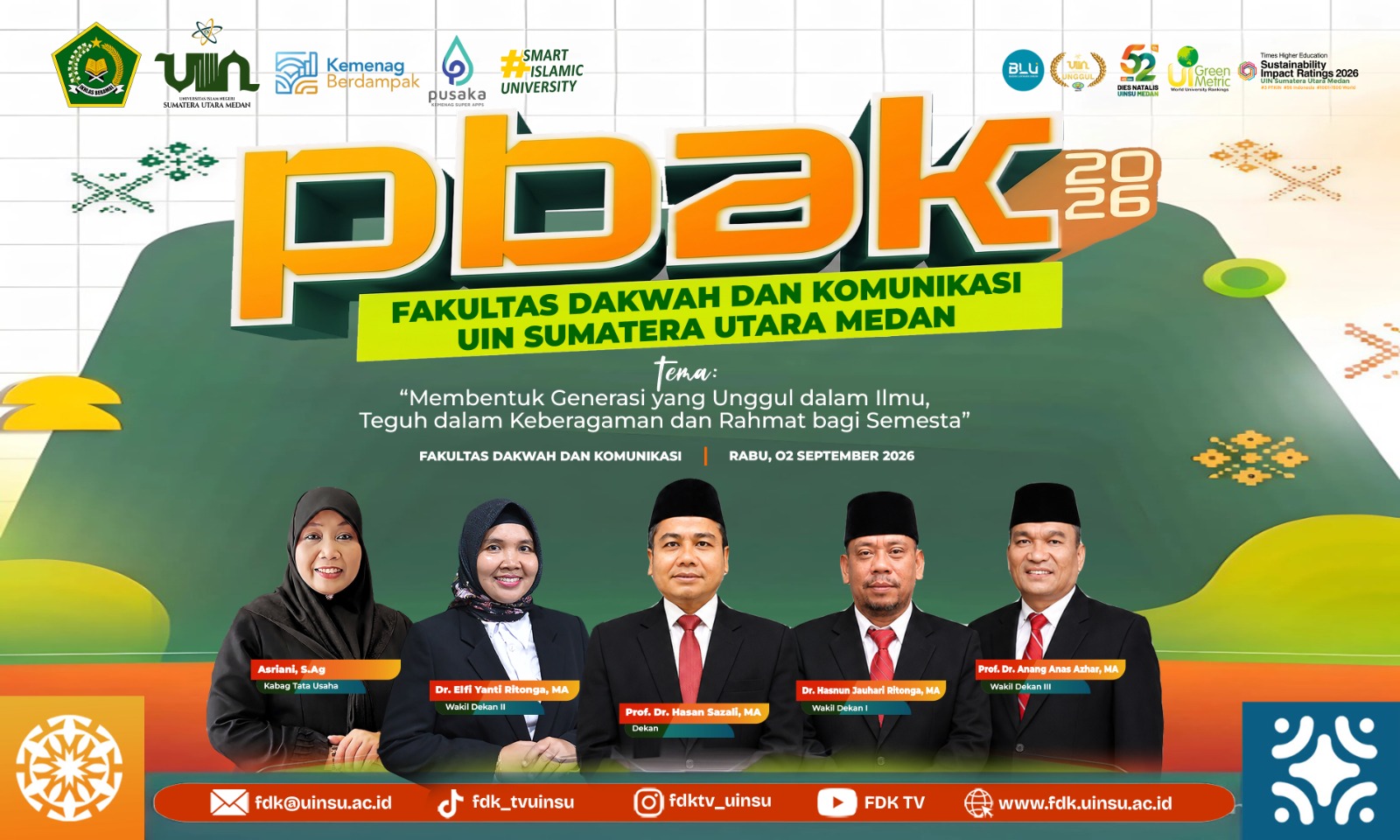 Kegiatan PBAK FDK UIN Sumut Tahun 2026