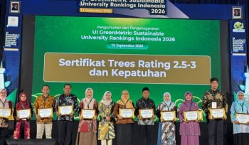 UINSU Medan Diganjar Platinum UI GreenMetric, Rektor: Jadi Pemacu Semangat Civitas Akademika