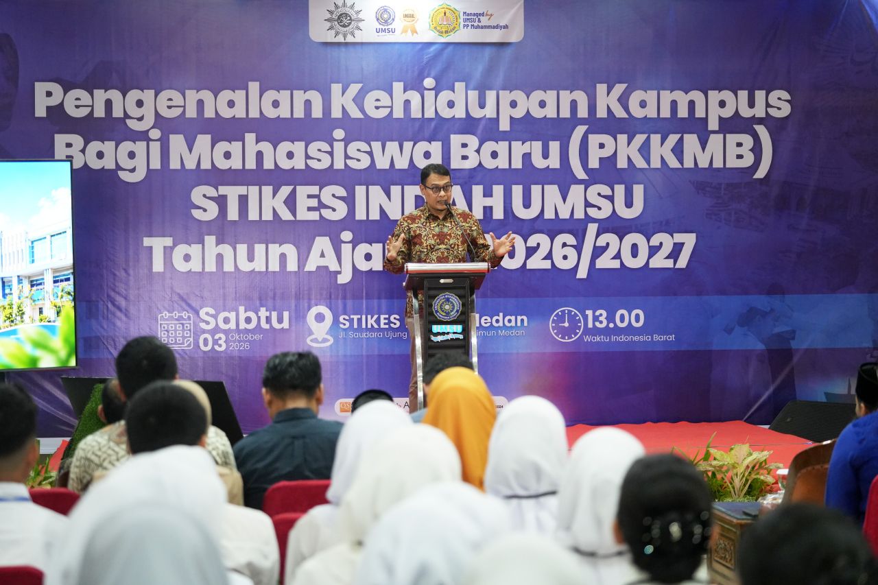 Untuk pertama kalinya setelah akuisisi, STIKes Indah UMSU  menggelar Pengenalan Kehidupan Kampus bagi Mahasiswa Baru (PKKMB) Tahun Akademik 2026/2027.
