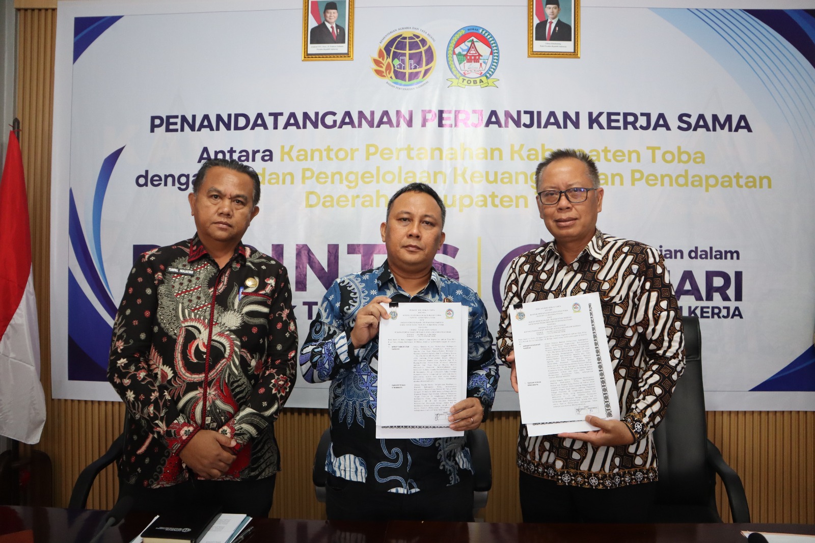 Kantor Pertanahan Toba dan Bapenda Perkuat Sinergi, Siapkan Layanan PERINTIS 10 Hari