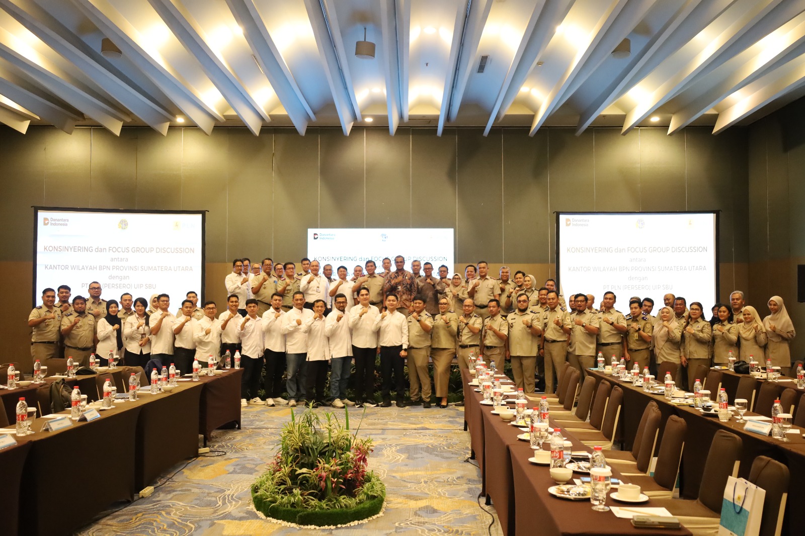 Kantah Toba Ikuti Konsinyering dan FGD Pengamanan Aset serta Sertifikasi HGB PT PLN