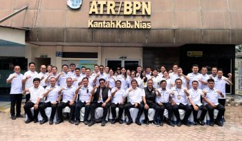 Kakanwil BPN Sumut Kunjungi Kantor Pertanahan Kabupaten Nias, Apresiasi Capaian PTSL dan Penurunan Residu